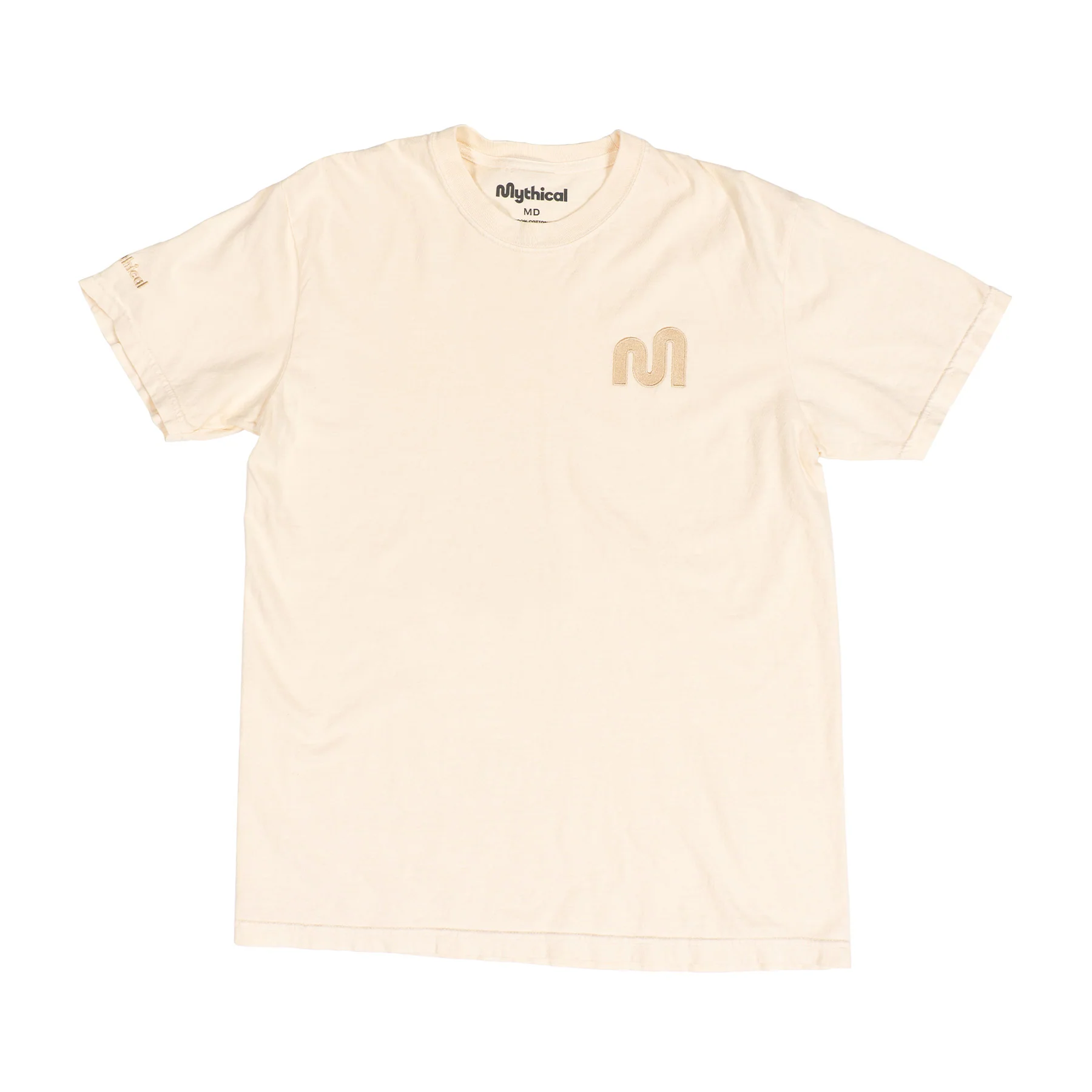 1047-mythical-embroidered-tee-ivory-1.webp Mythical Embroidered Tee (Ivory)