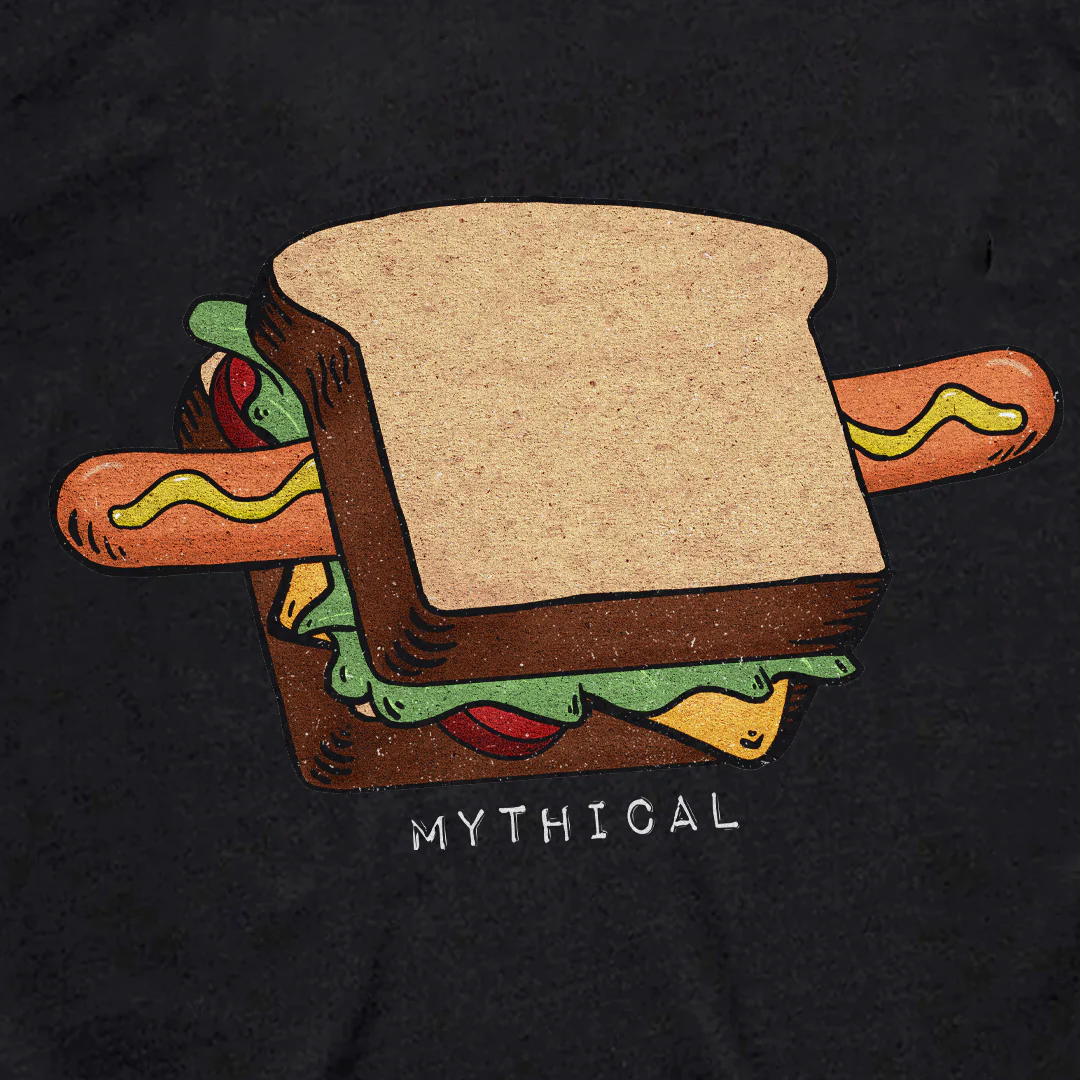 A Hot Dog Is A Sandwich Logo Tee