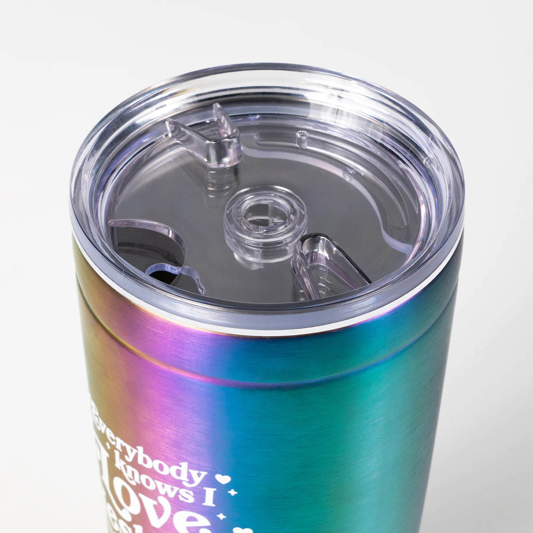 Everybody Knows I Love Lesbians Iridescent Tumbler