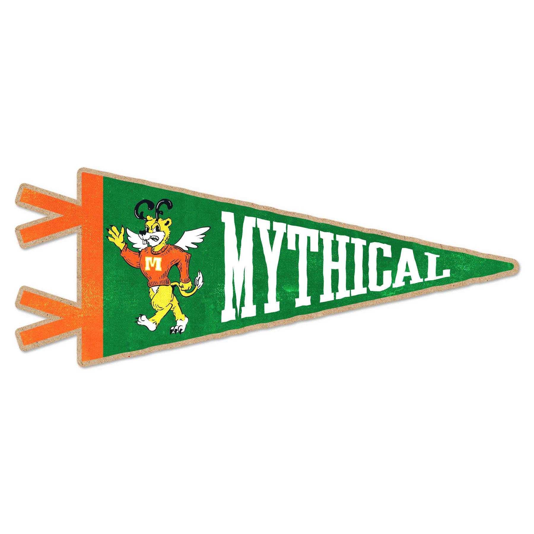 Mythical Collegiate Pennant Sticker