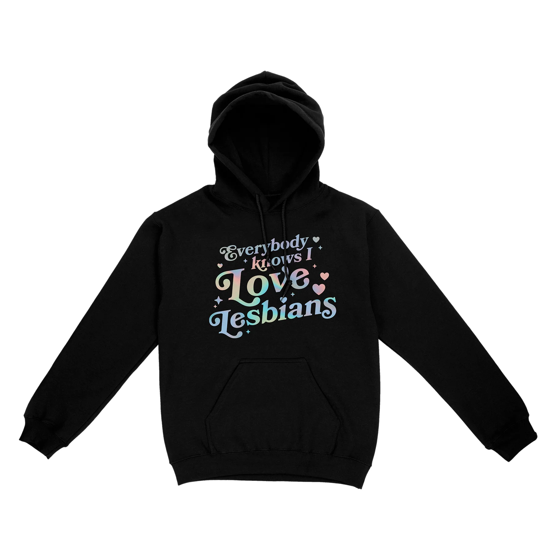1509-everybody-knows-i-love-lesbians-hoodie-holographic-1.webp Everybody Knows I Love Lesbians Hoodie (Holographic)