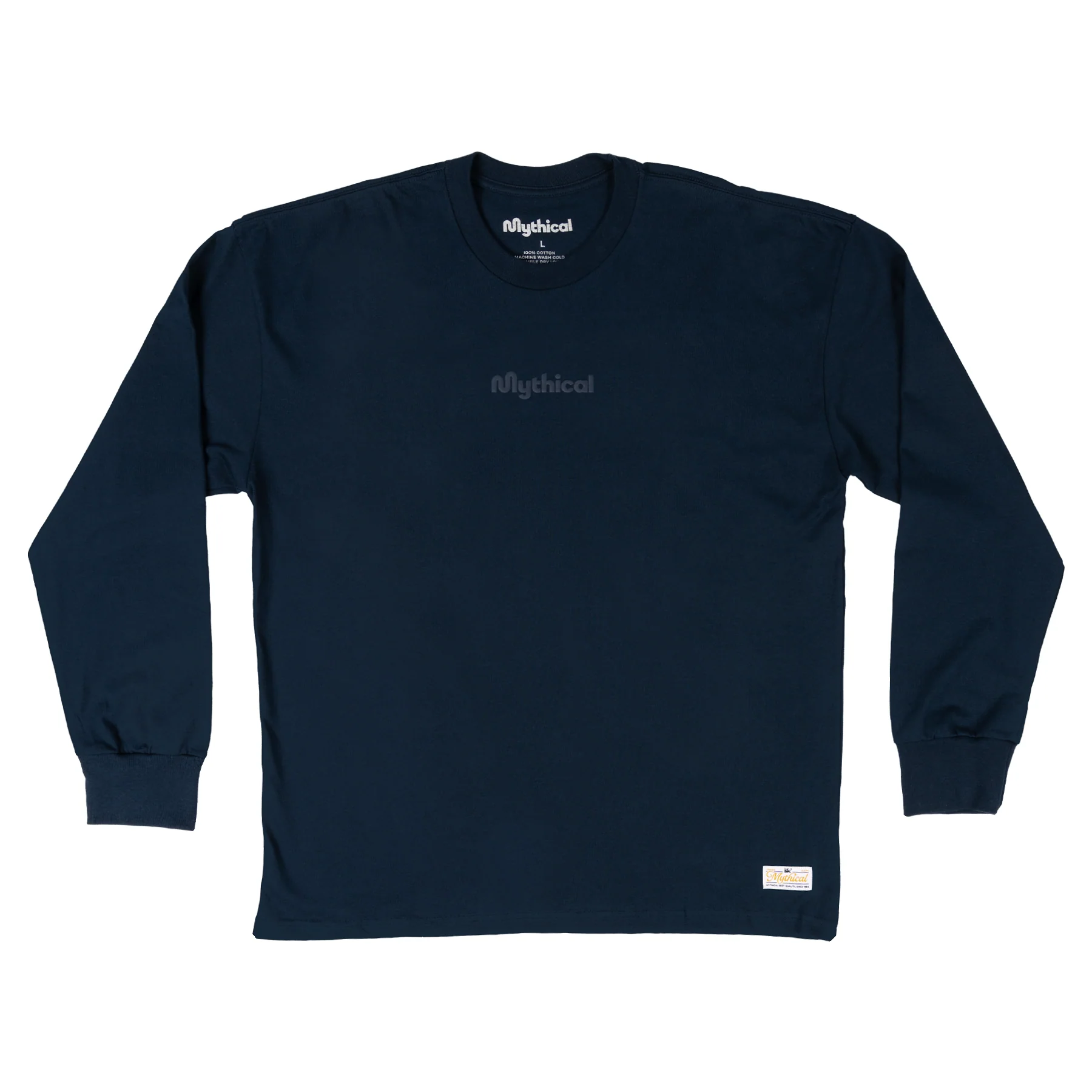 282-mythical-essentials-long-sleeve-tee-navy-1.webp Mythical Essentials Long Sleeve Tee (Navy)