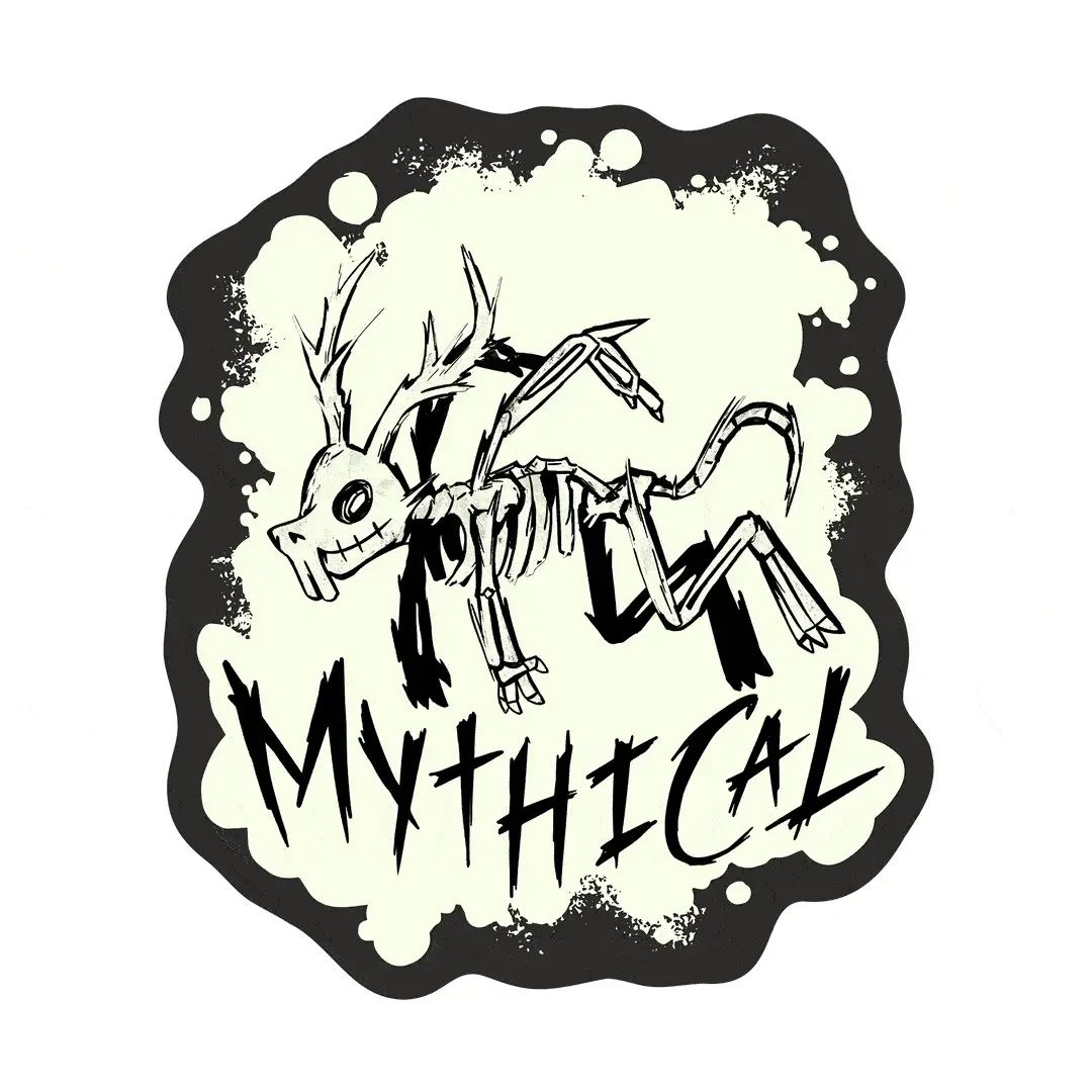 Mythical Beast Emo Glow In The Dark Sticker