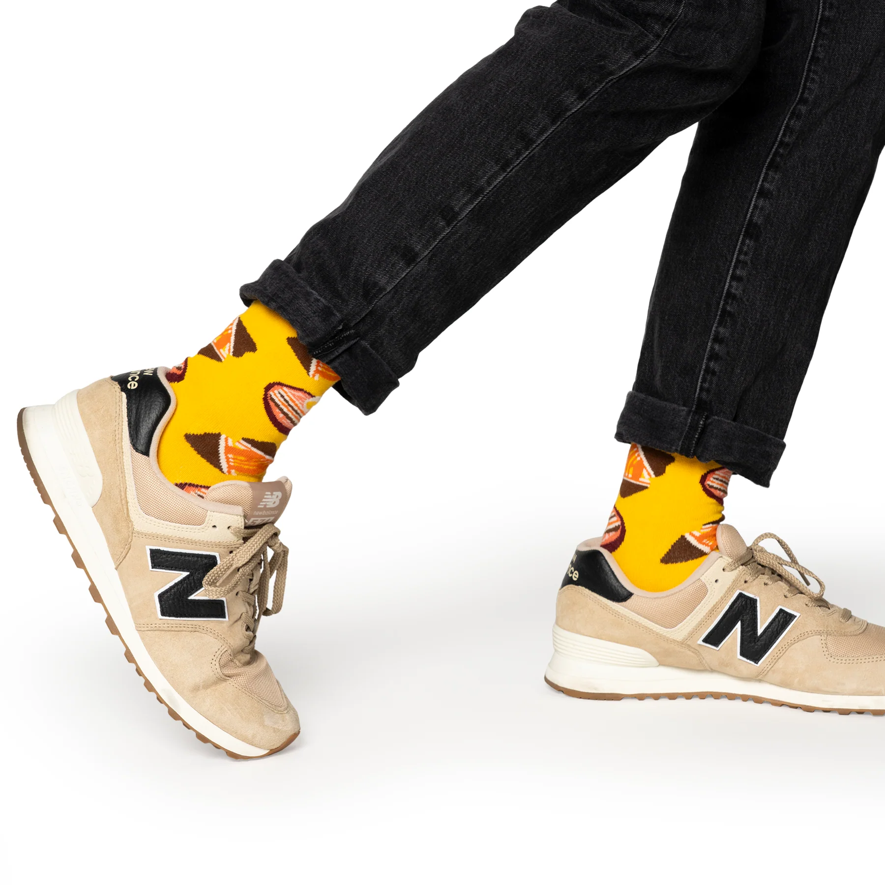 Grilled Cheese Ramen Patterned Socks