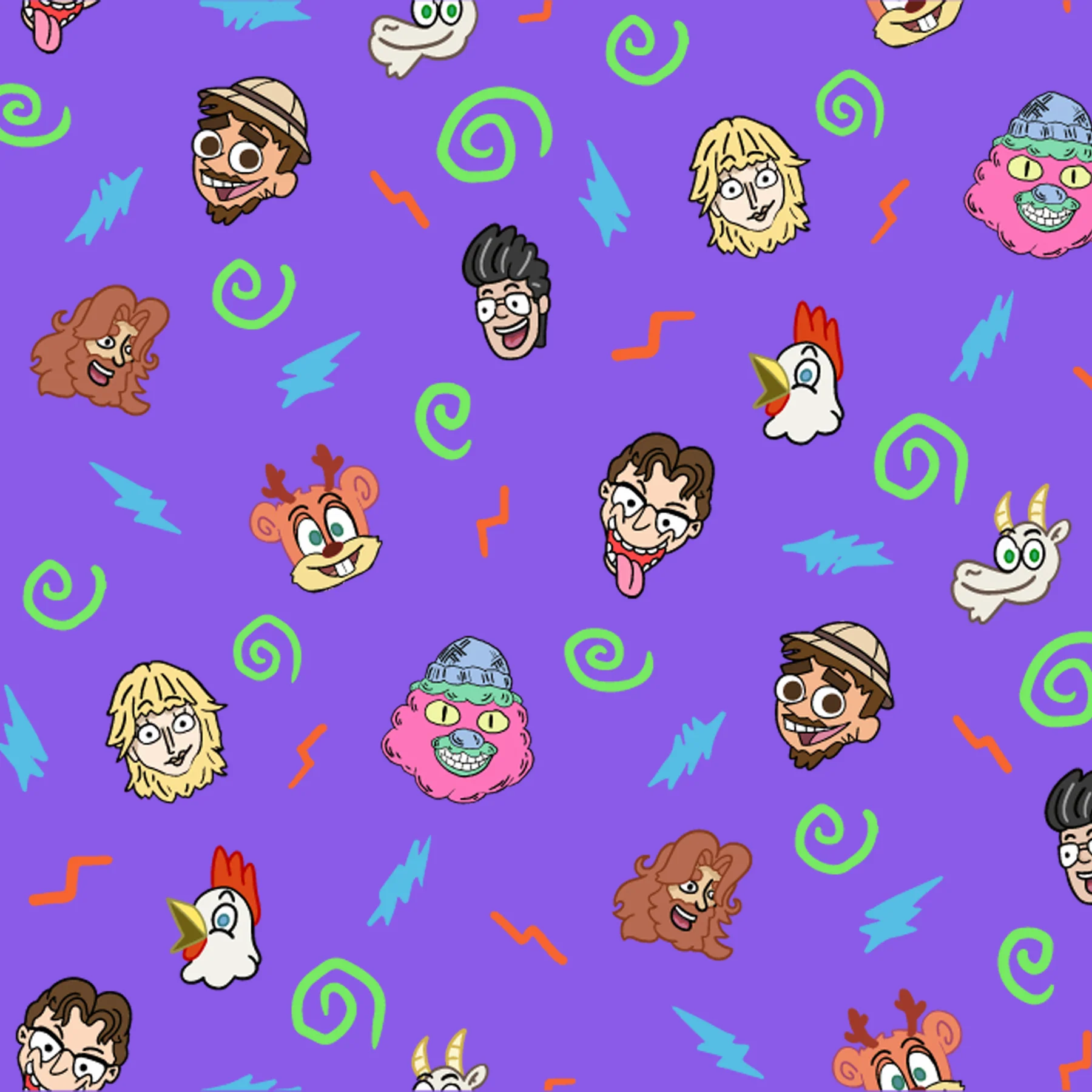 Mythical '90s Cartoon Scrunchie