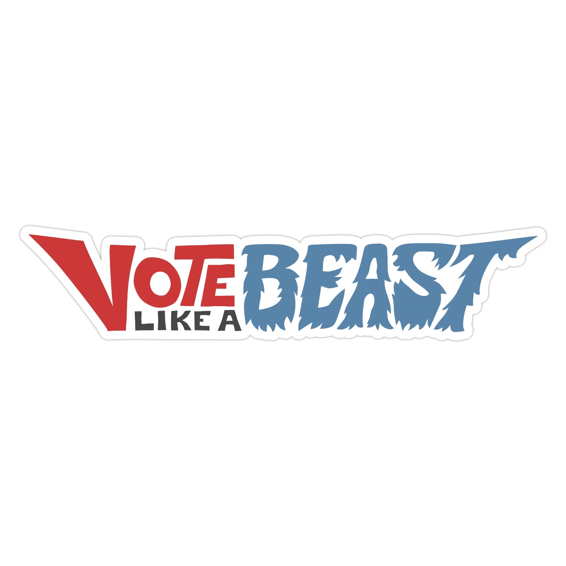 732-vote-like-a-beast-bumper-sticker-1.webp Vote Like A Beast Bumper Sticker