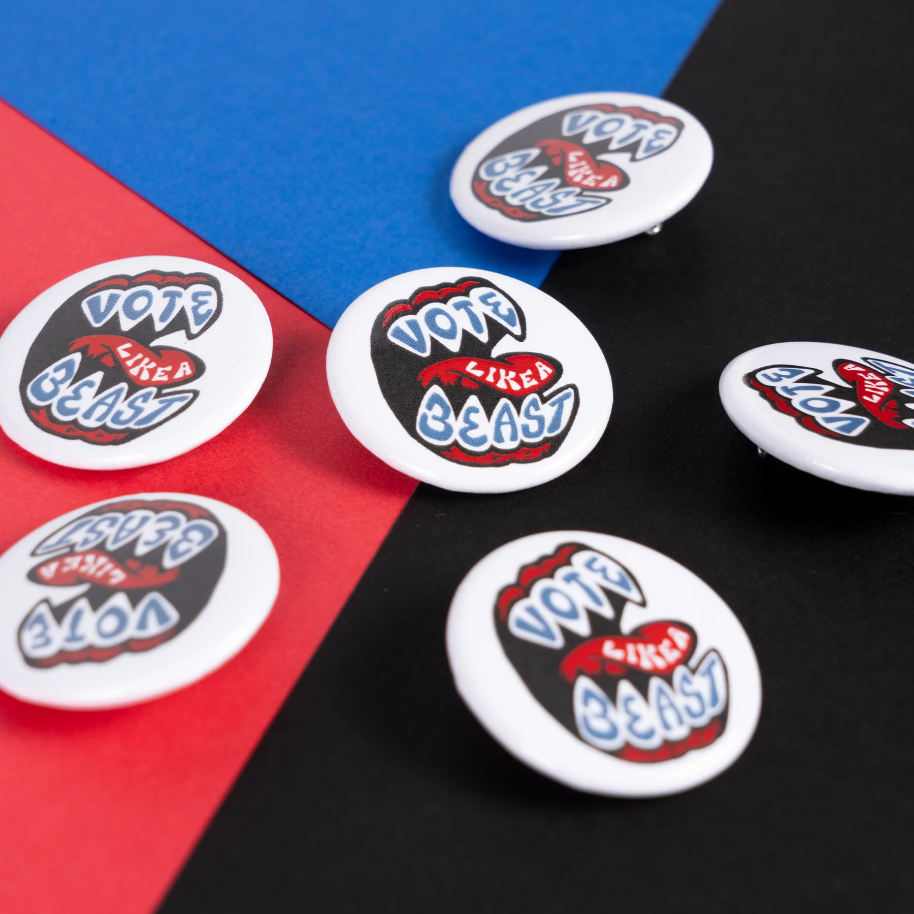 Vote Like A Beast Button