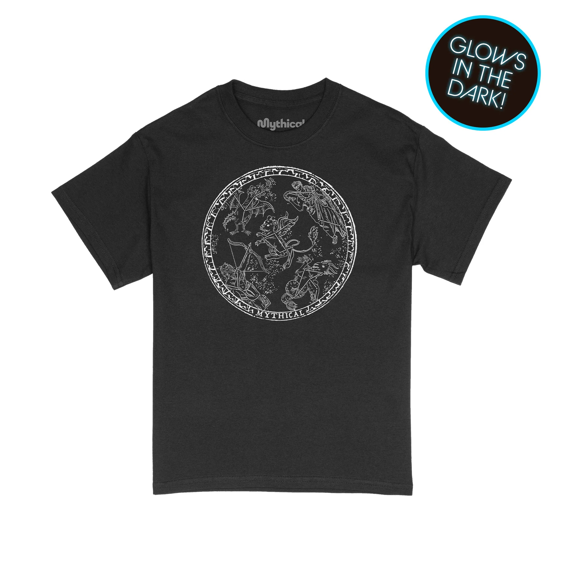 893-mythical-constellations-glow-in-the-dark-tee-black-1.webp Mythical Constellations Glow-in-the-Dark Tee (Black)