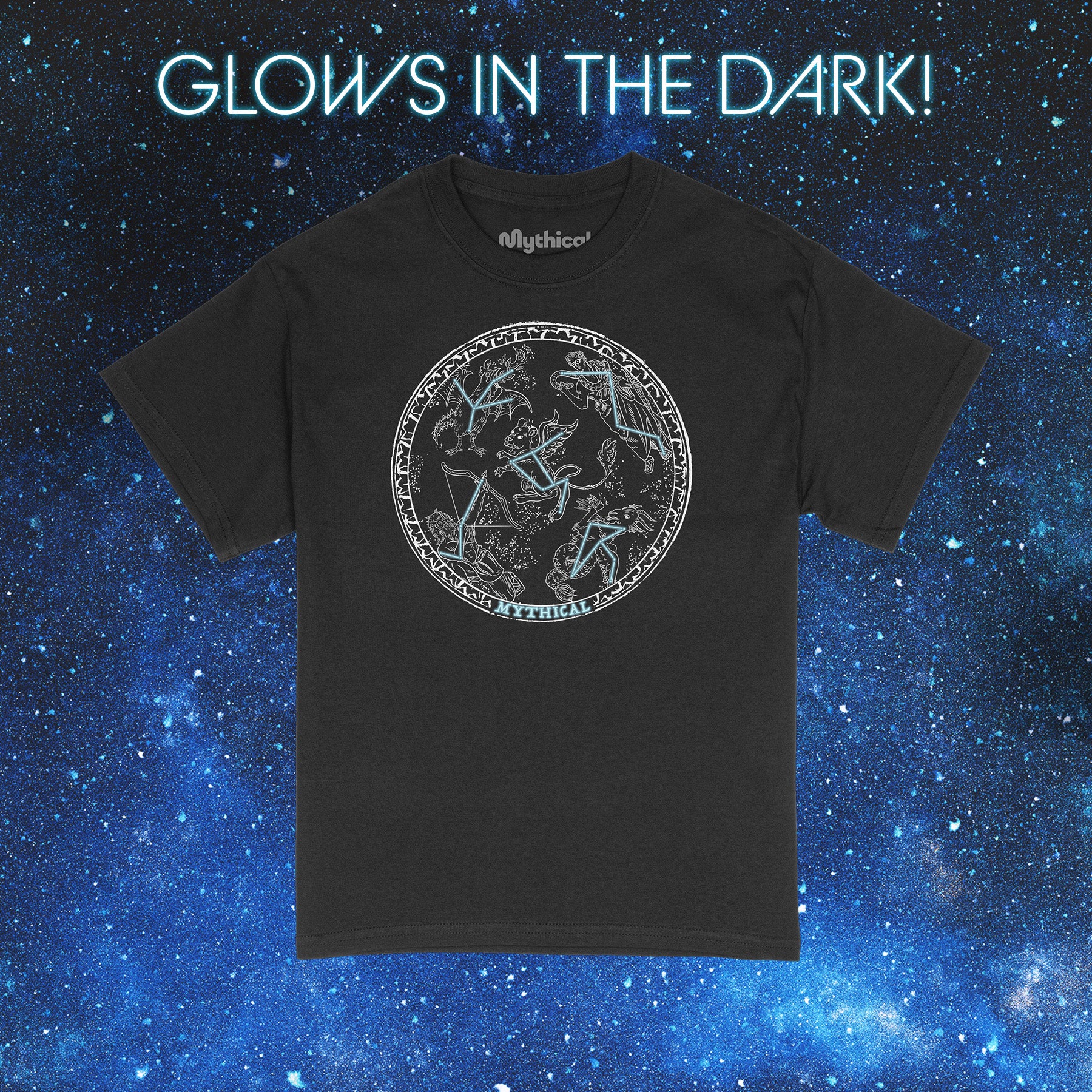 893-mythical-constellations-glow-in-the-dark-tee-black-2.jpg Mythical Constellations Glow-in-the-Dark Tee (Black)