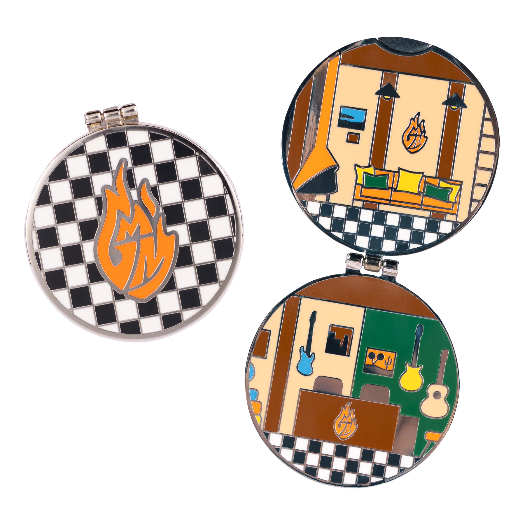 GMM Set Locket Enamel Pin
