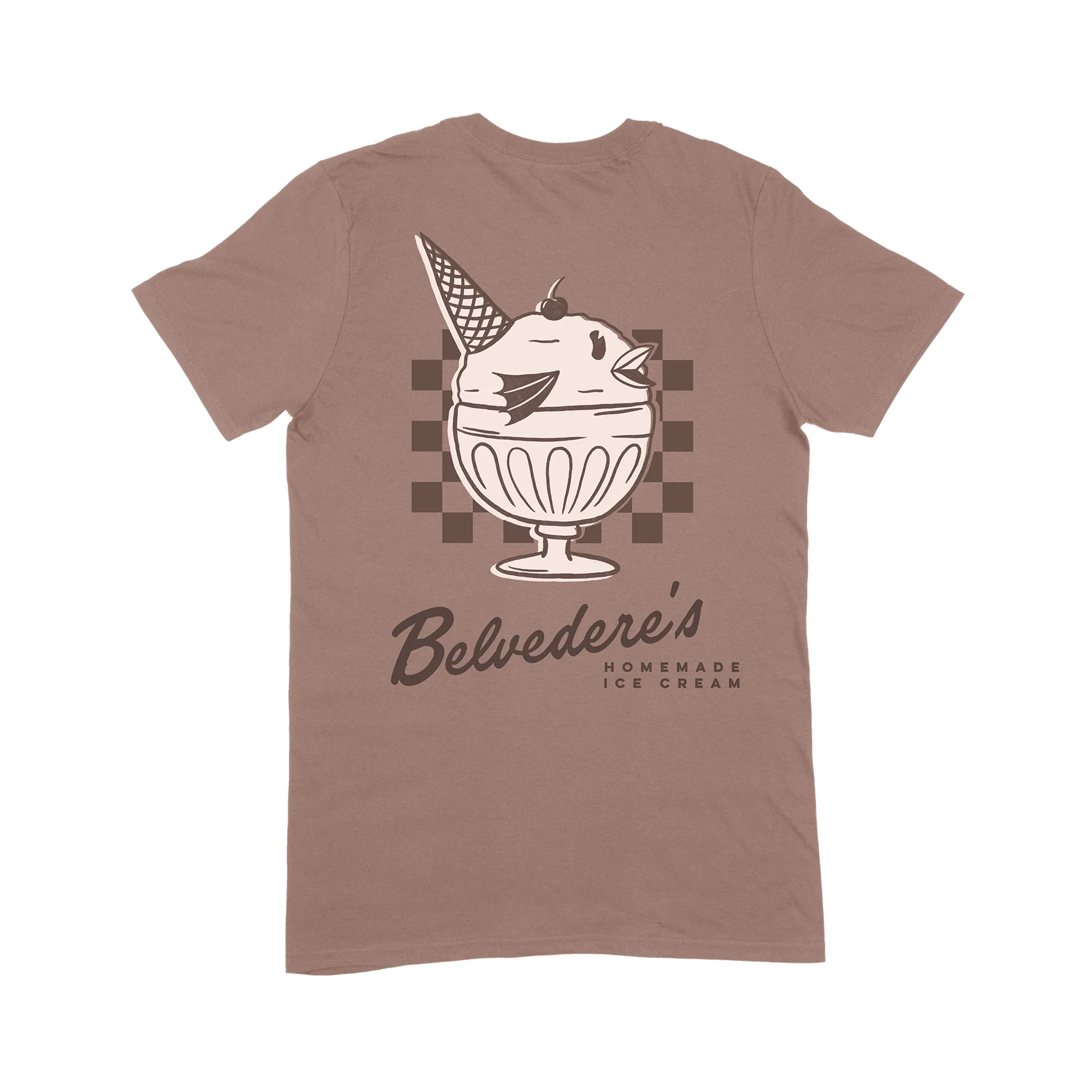 947-belvedere-s-ice-cream-shop-tee-chocolate-1.webp Belvedere's Ice Cream Shop Tee (Chocolate)