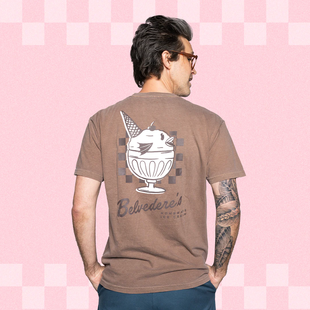 947-belvedere-s-ice-cream-shop-tee-chocolate-4.webp Belvedere's Ice Cream Shop Tee (Chocolate)