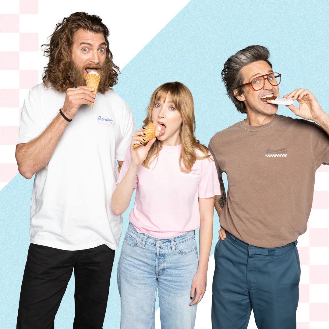 Belvedere's Ice Cream Shop Tee (Vanilla)